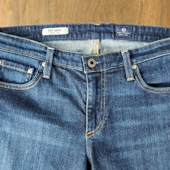AG Adriano Goldschmied The Angel Bootcut Mid Rise Dark Wash Flare Jeans sz. 31 - Picture 2 of 8